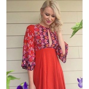 Floral LS Ecote URBN Dress